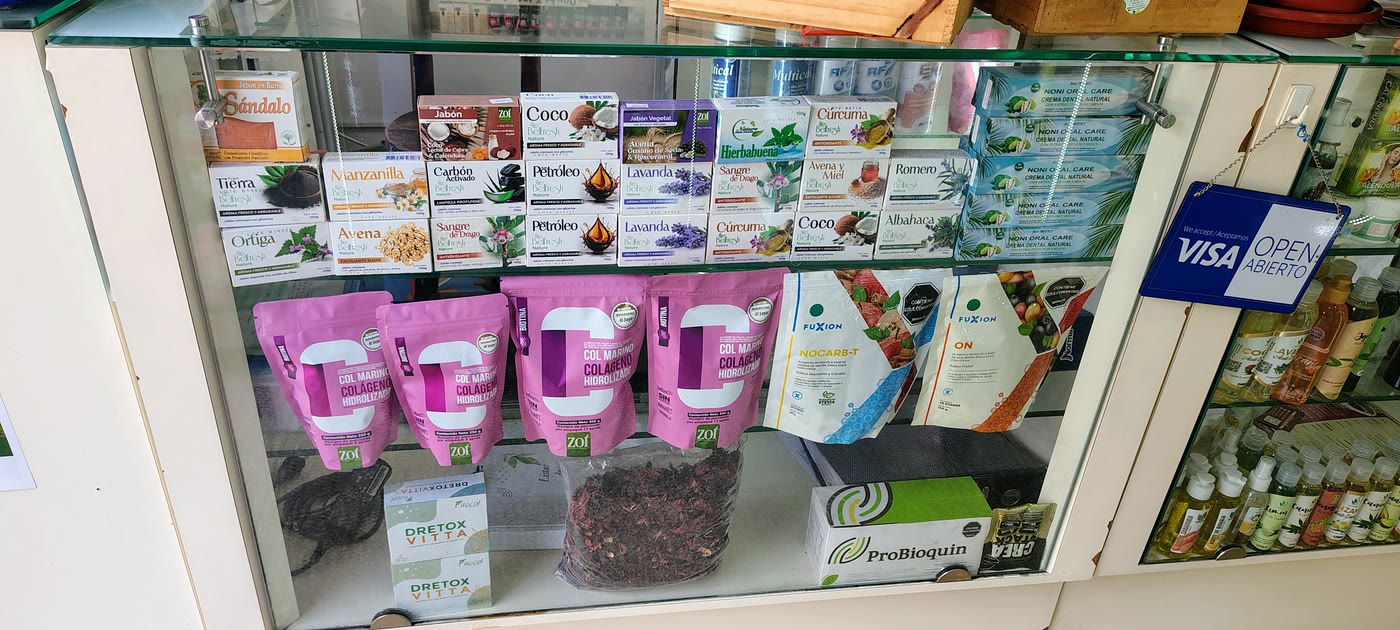 Vitrina de aceites y esencias