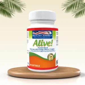Alive™ Ginseng with Ginkgo Biloba Complex 60 Softgels