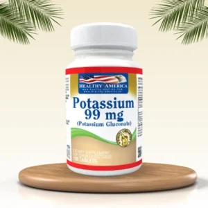 Chelated Potassium 99mg (as Potassium Gluconate 652 mg) 100 Tabletas