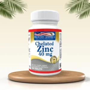 Chelated Zinc 40 mg (as Zinc Gluconate 278mg) 100 Capsulas