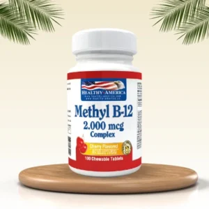 Methyl B-12 2.000mcg (Methyl Cobalamin Cherry Flavor) 100 Tabletas Masticables