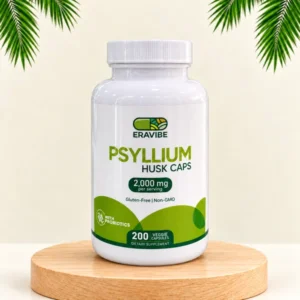 Psyllium Husk Caps Eravibe 2.000 mg — 200 cápsulas