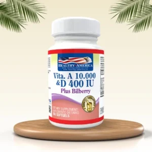 Vita. A 10.000 & D 400 IU Plus Bilberry 100 Softgels