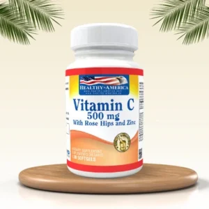 Vitamin C 500mg with Rose Hips and Zinc 100 Softgels