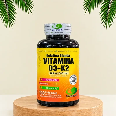 Vitamina D3 + K2 · 120 cápsulas blandas